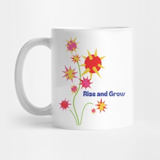 Rise and Grow Botanical Illustration Mug